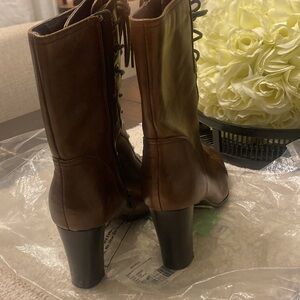 Brown “Kristen” leather boots